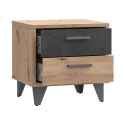 Szafka nocna RVXK021-C772 Dąb Artisan / Beton Meble Forte