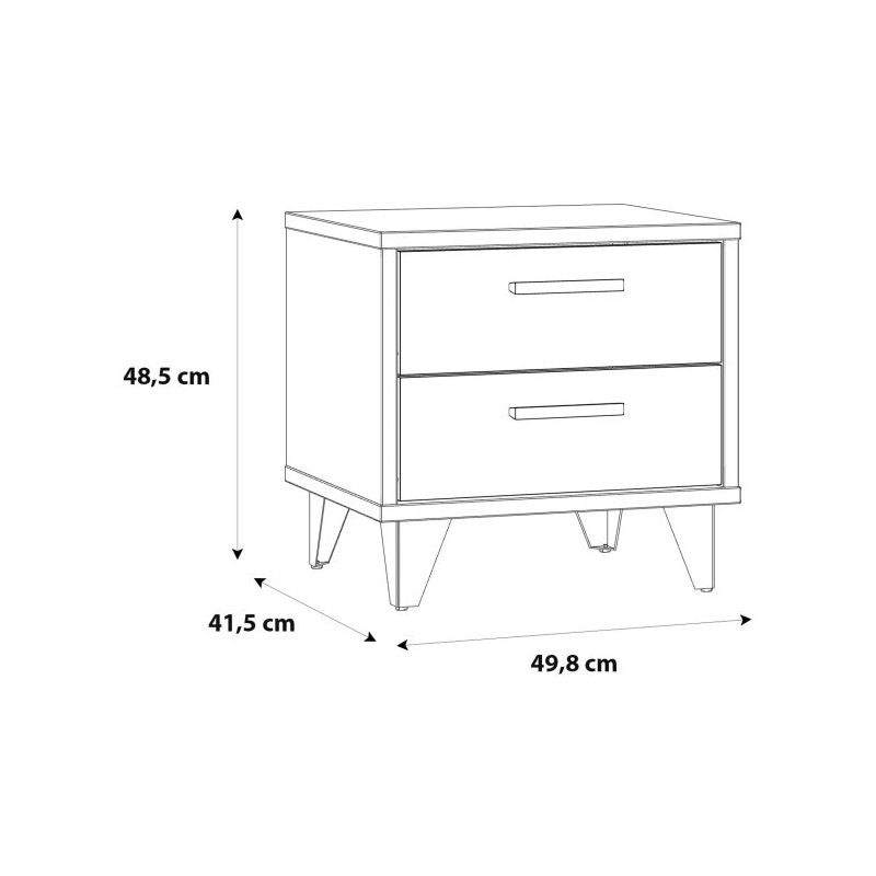 Szafka nocna RVXK021-N41 Meble Forte