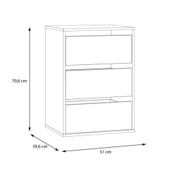 Kontenerek do szafy Savona TWTK23 Meble Forte szary