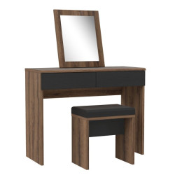 Toaletka z lustrem i siedziskiem BELLEVUE Meble Forte