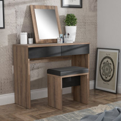 Toaletka z lustrem i siedziskiem BELLEVUE Meble Forte