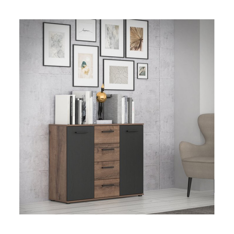 Komoda loft 105 cm Bellevue TOKK233 Meble Forte