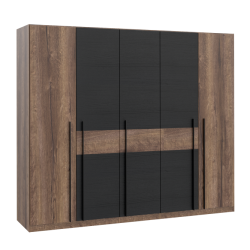 Szafa 260 cm z oświetleniem Bellevue BLQS951B Meble Forte