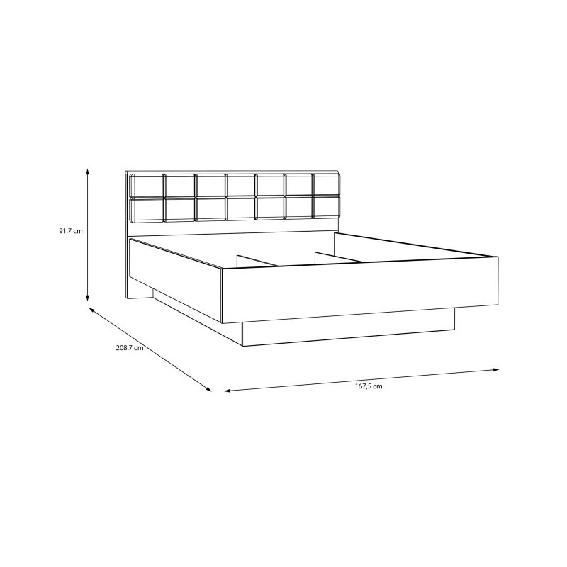 Łóżko z pojemnikiem 160x200 BDNL1162 Meble Forte