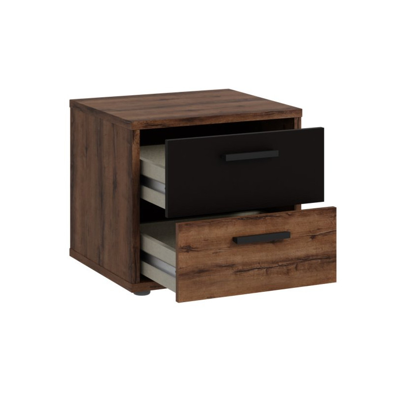 Szafka nocna z szufladami Bellevue BLQK014 Meble Forte