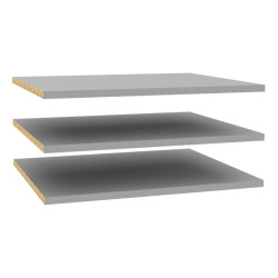 Półki do szafy Bellevue LMND91 Meble Forte – zestaw 3 szt.