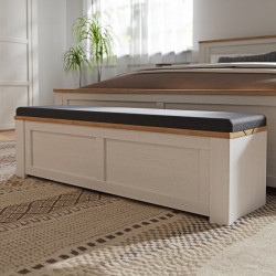 Ławeczka tapicerowana Chisbury BHLD011 biały - Meble Forte