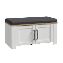 Ławeczka tapicerowana Chisbury BHLD021 Meble Forte biały