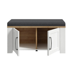 Ławeczka tapicerowana Chisbury BHLD021 Meble Forte biały