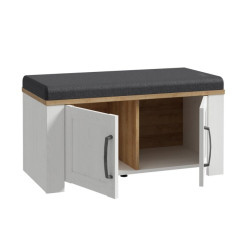 Ławeczka tapicerowana Chisbury BHLD021 Meble Forte biały