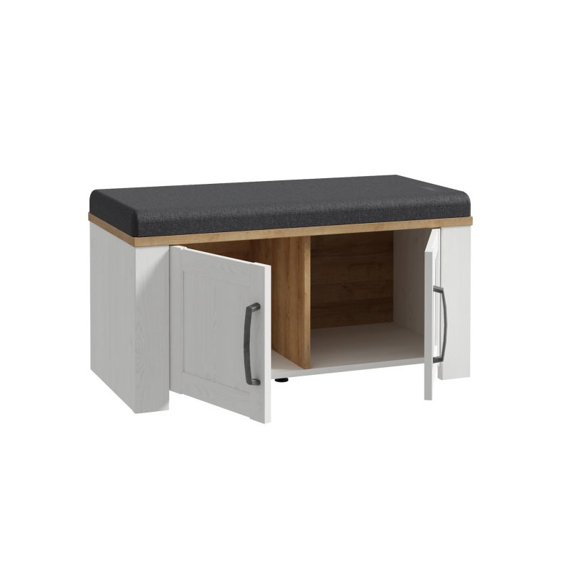 Ławeczka tapicerowana Chisbury BHLD021 Meble Forte biały