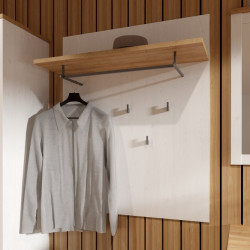 Wieszak ścienny Chisbury BHLD202 Meble Forte biały - domowanie.pl