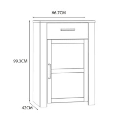 Szafka na buty 70 cm z szufladami Chisbury BHLD211 Meble Forte