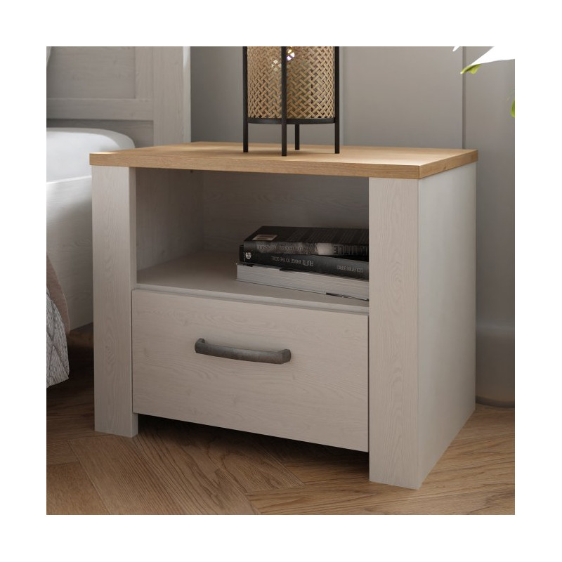 Szafka nocna Chisbury BHLK011 60 cm biały – Meble Forte