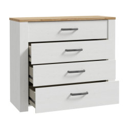 Komoda Chisbury z szufladami biały – Meble Forte | domowanie.pl