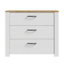 Komoda Chisbury z szufladami biały – Meble Forte | domowanie.pl