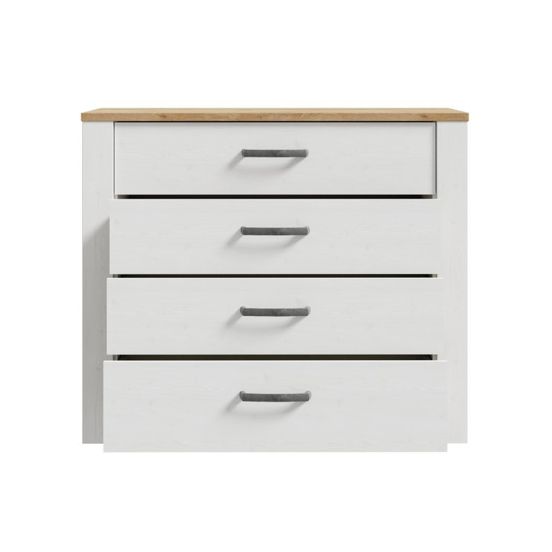 Komoda Chisbury z szufladami biały – Meble Forte | domowanie.pl