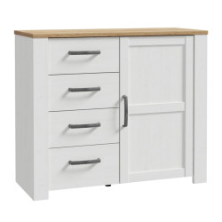 Komoda Chisbury z szufladami biały – Meble Forte | domowanie.pl