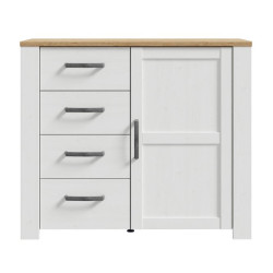 Komoda Chisbury z szufladami biały – Meble Forte | domowanie.pl