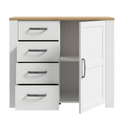 Komoda Chisbury z szufladami biały – Meble Forte | domowanie.pl