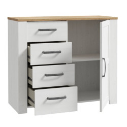 Komoda Chisbury z szufladami biały – Meble Forte | domowanie.pl