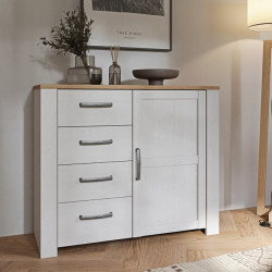 Komoda Chisbury z szufladami biały – Meble Forte | domowanie.pl