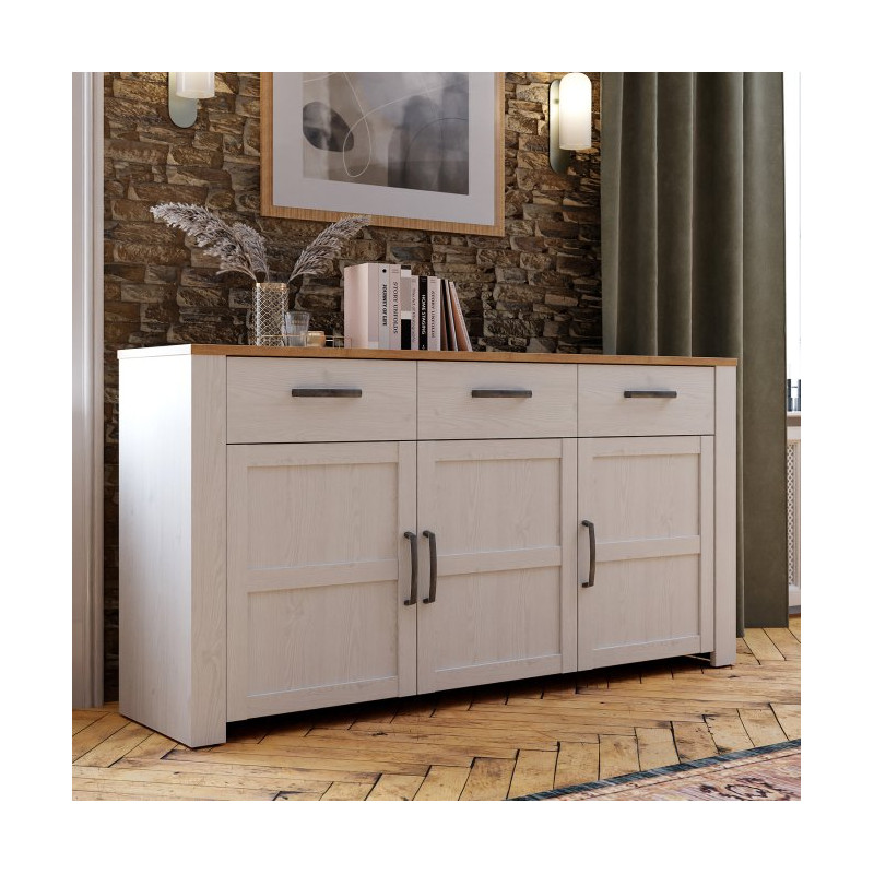 Szeroka komoda Chisbury BHLK231 biały – Meble Forte | Domowanie