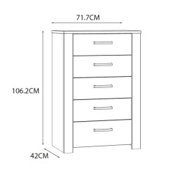 Komoda z szufladami Chisbury BHLK311 – Meble Forte | domowanie.pl