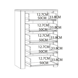 Komoda z szufladami Chisbury BHLK311 – Meble Forte | domowanie.pl
