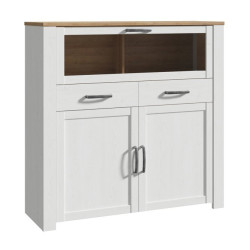 Witryna CHISBURY 130 cm z szufladami – Meble Forte