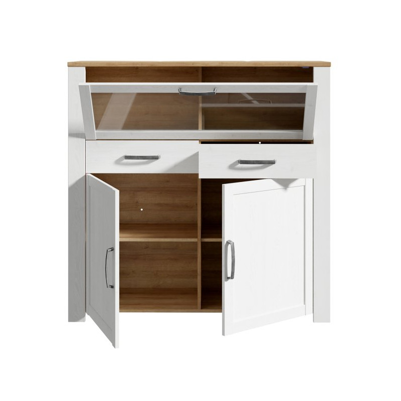 Witryna CHISBURY 130 cm z szufladami – Meble Forte