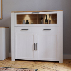 Witryna CHISBURY 130 cm z szufladami – Meble Forte