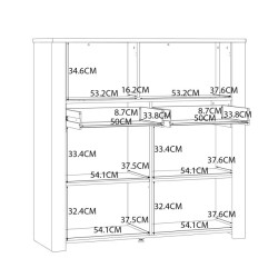 Witryna CHISBURY 130 cm z szufladami – Meble Forte