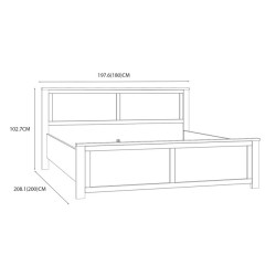 Łóżko dwuosobowe CHISBURY 180x200 cm BHLL2182 - Meble Forte