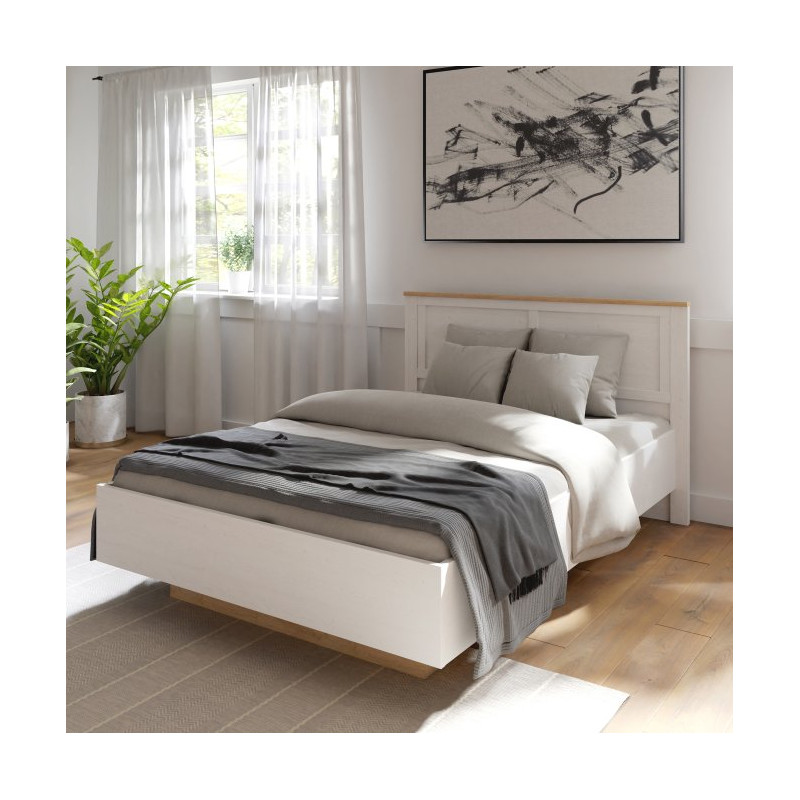 Łóżko z pojemnikiem CHISBURY 140x200 cm BHLL3142 - Meble Forte