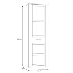 Szafa do przedpokoju CHISBURY 70 cm – Meble Forte