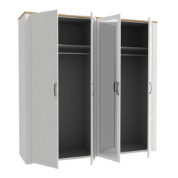 Szafa z lustrem CHISBURY 220 cm – Meble Forte | domowanie.pl