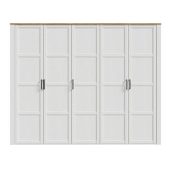 Szafa ubraniowa CHISBURY 270 cm biały | domowanie.pl