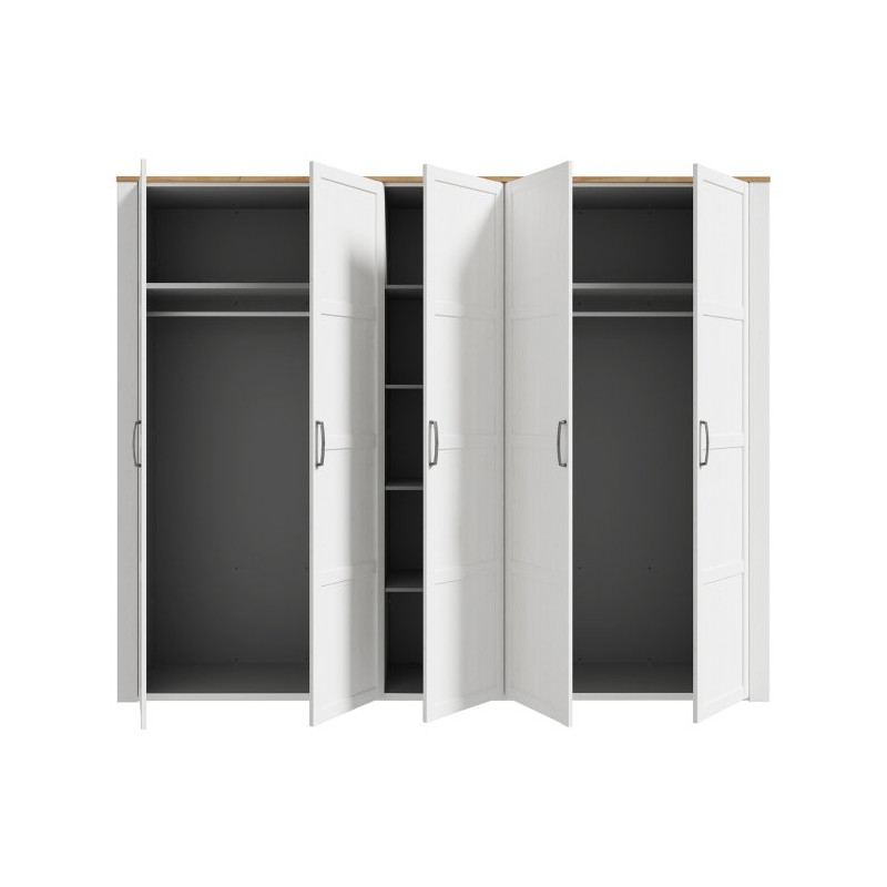 Szafa ubraniowa CHISBURY 270 cm biały | domowanie.pl