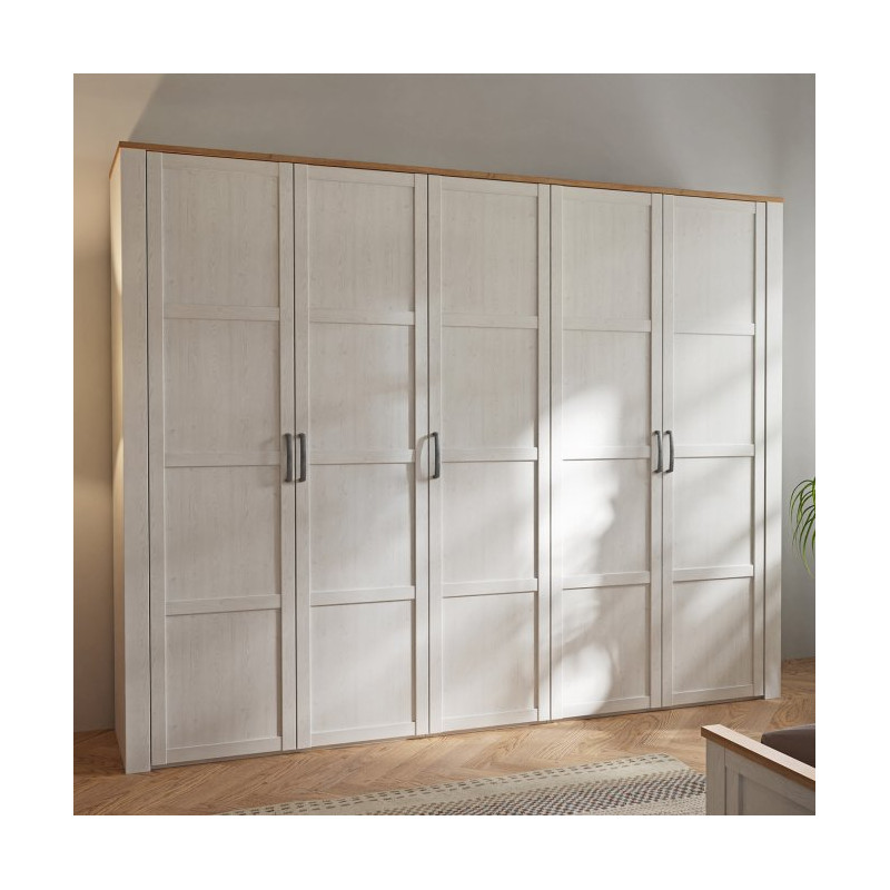 Szafa ubraniowa CHISBURY 270 cm biały | domowanie.pl