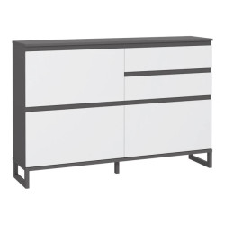 Szafka na buty 150 cm Quayle QXLK221L-M732 Grafit/Secret Grey Meble Forte