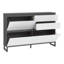 Szafka na buty 150 cm Quayle QXLK221L-M732 Grafit/Secret Grey Meble Forte