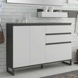 Szafka na buty 150 cm Quayle QXLK231L-M732 Grafit/Secret Grey Meble Forte