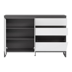 Szafka na buty 150 cm Quayle QXLK231L-M732 Grafit/Secret Grey Meble Forte