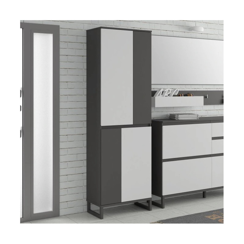 Szafa 70 cm Quayle QXLS721-M732 Grafit/Secret Grey Meble Forte