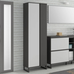 Szafa 70 cm Quayle QXLS722-M732 Grafit/Secret Grey Meble Forte