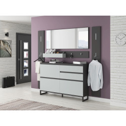 Szafa 70 cm Quayle QXLS722-M732 Grafit/Secret Grey Meble Forte