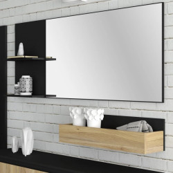 Lustro Quayle QXLD22L-Z13 Czarny Meble Forte