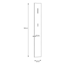Panel ubraniowy Quayle QXLD701-U27S Uni Wolfram Meble Forte