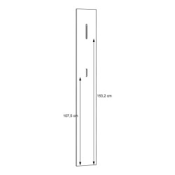 Panel ubraniowy Quayle QXLD701-Z13 Czarny Meble Forte